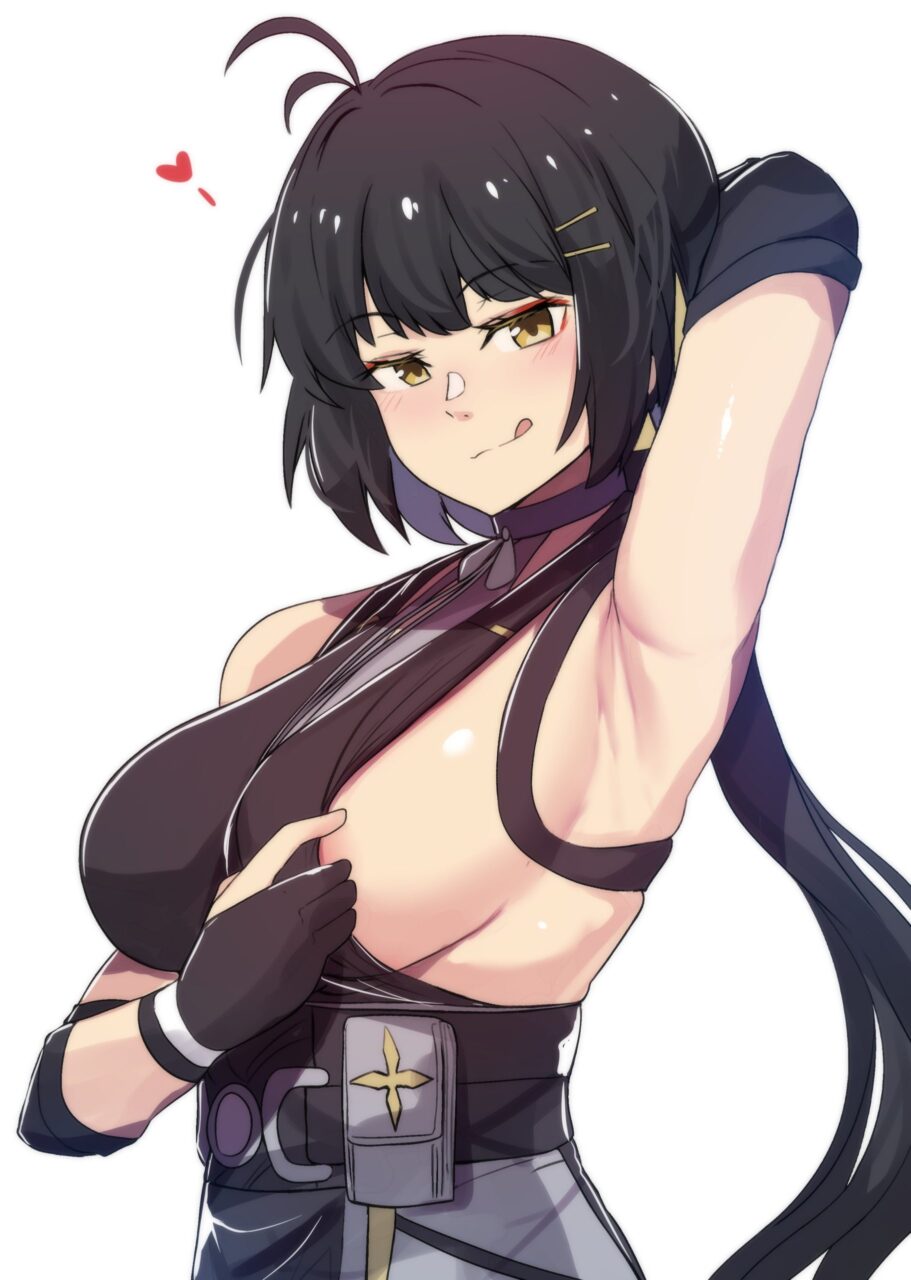 横乳の二次エロ画像