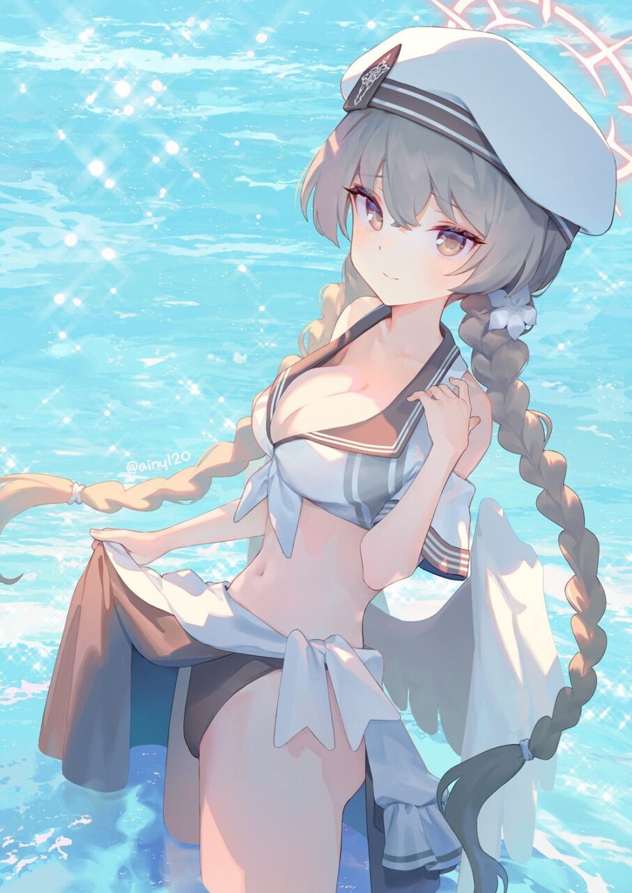 ブルーアーカイブの可愛い二次元画像。