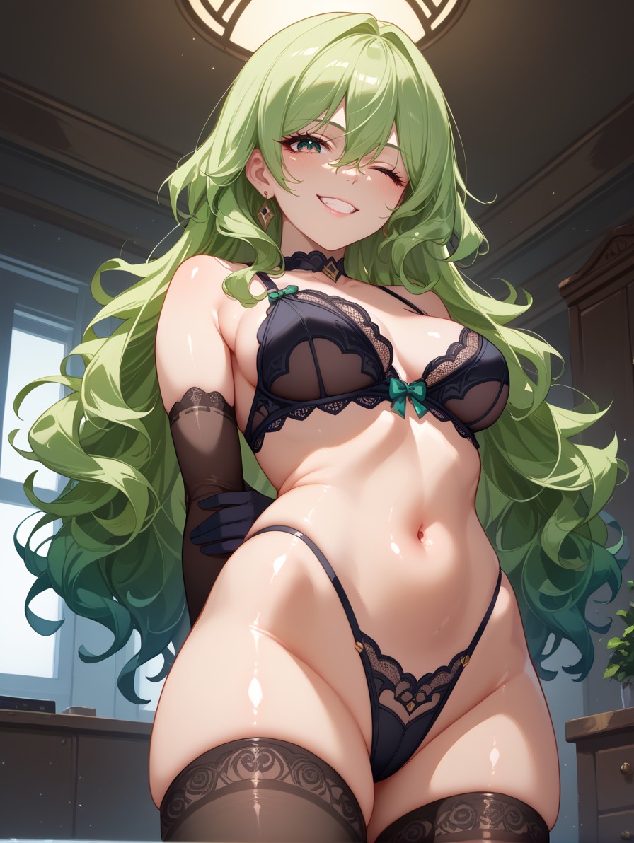 緑髪のエロ画像なんです！