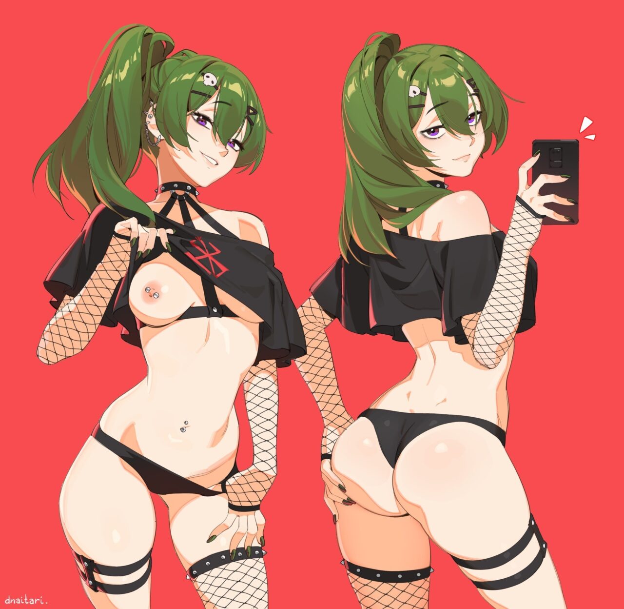 緑髪のエロ画像なんです！