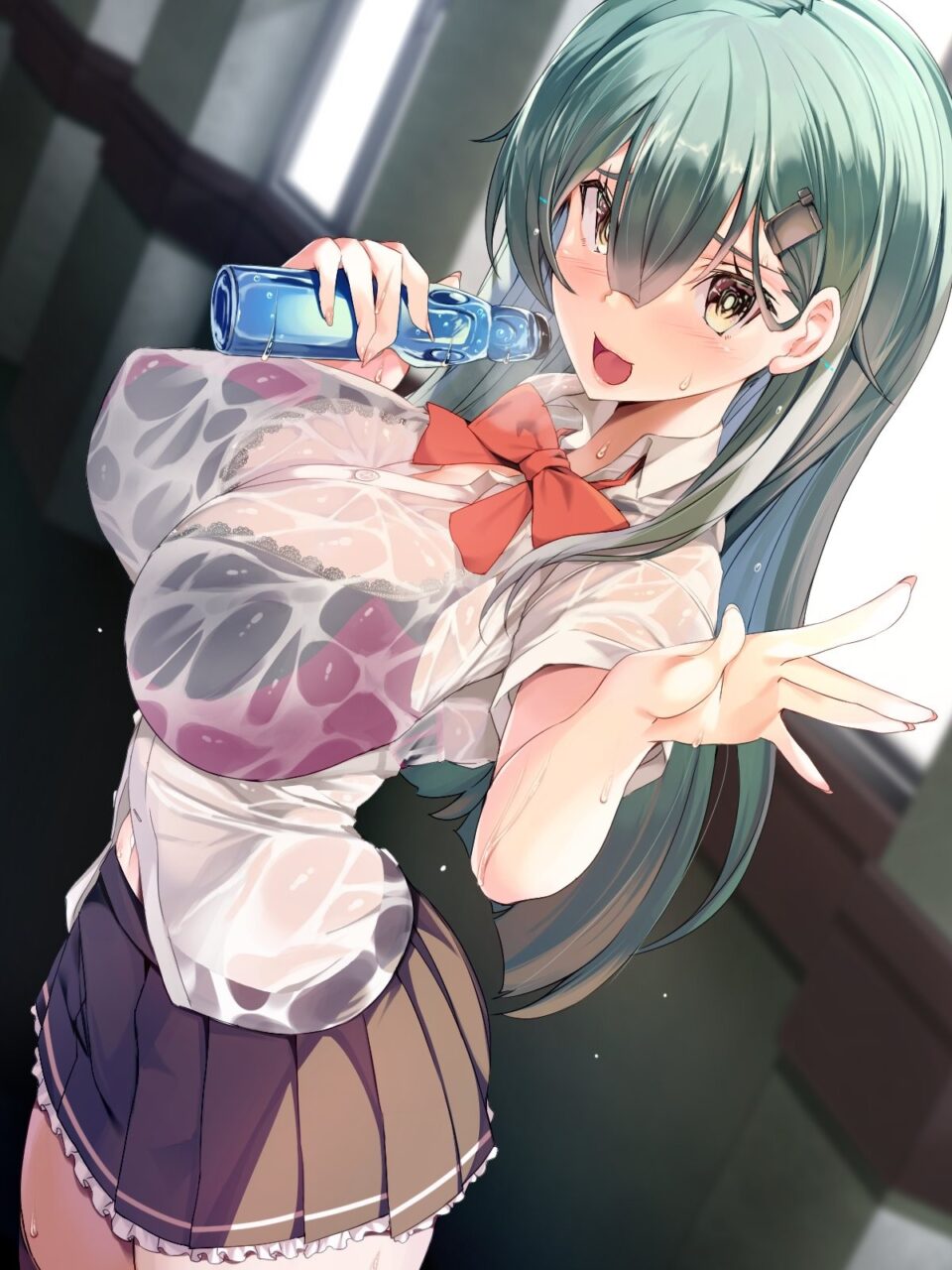 緑髪のエロ画像なんです！
