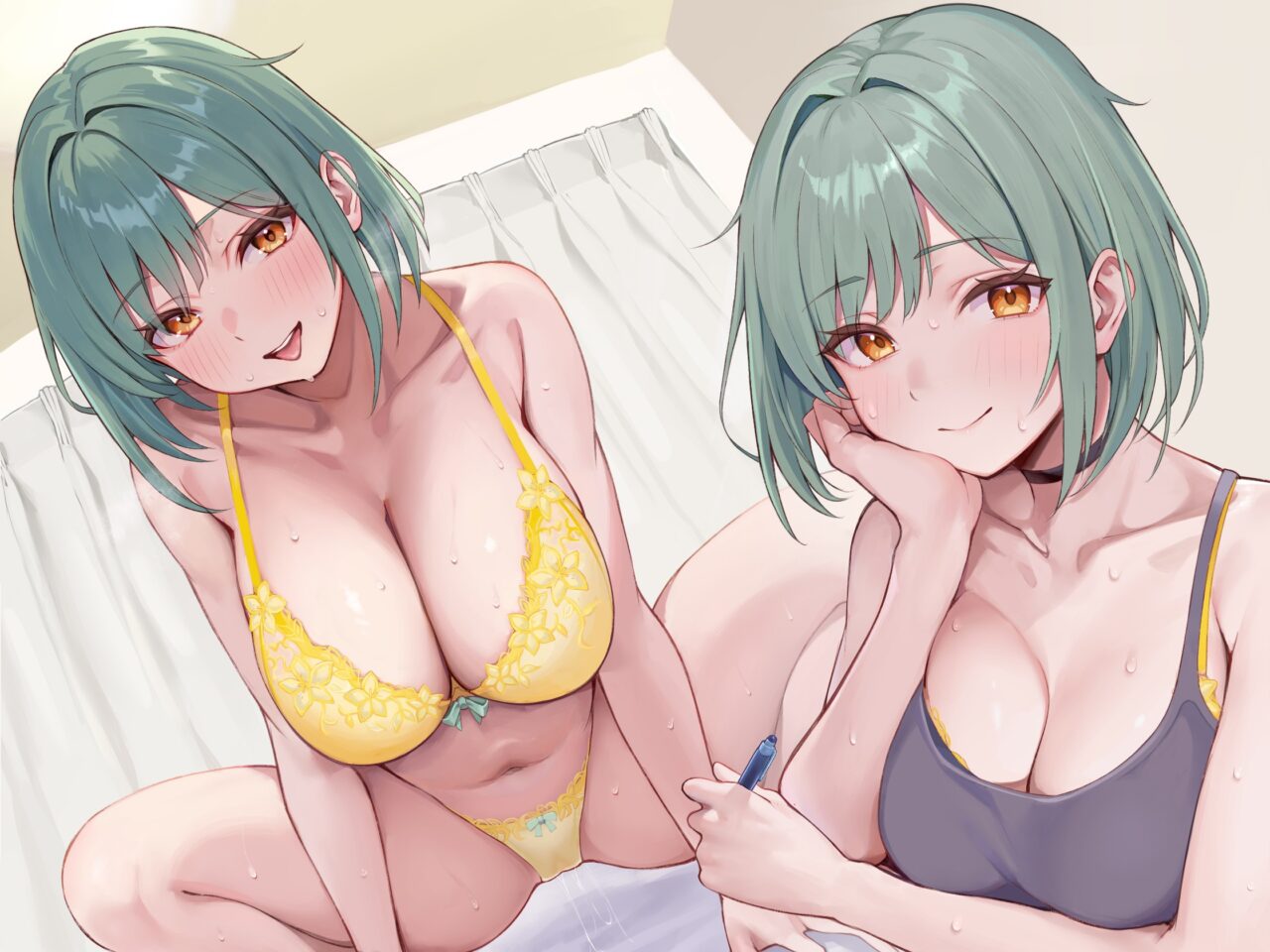緑髪のエロ画像なんです！