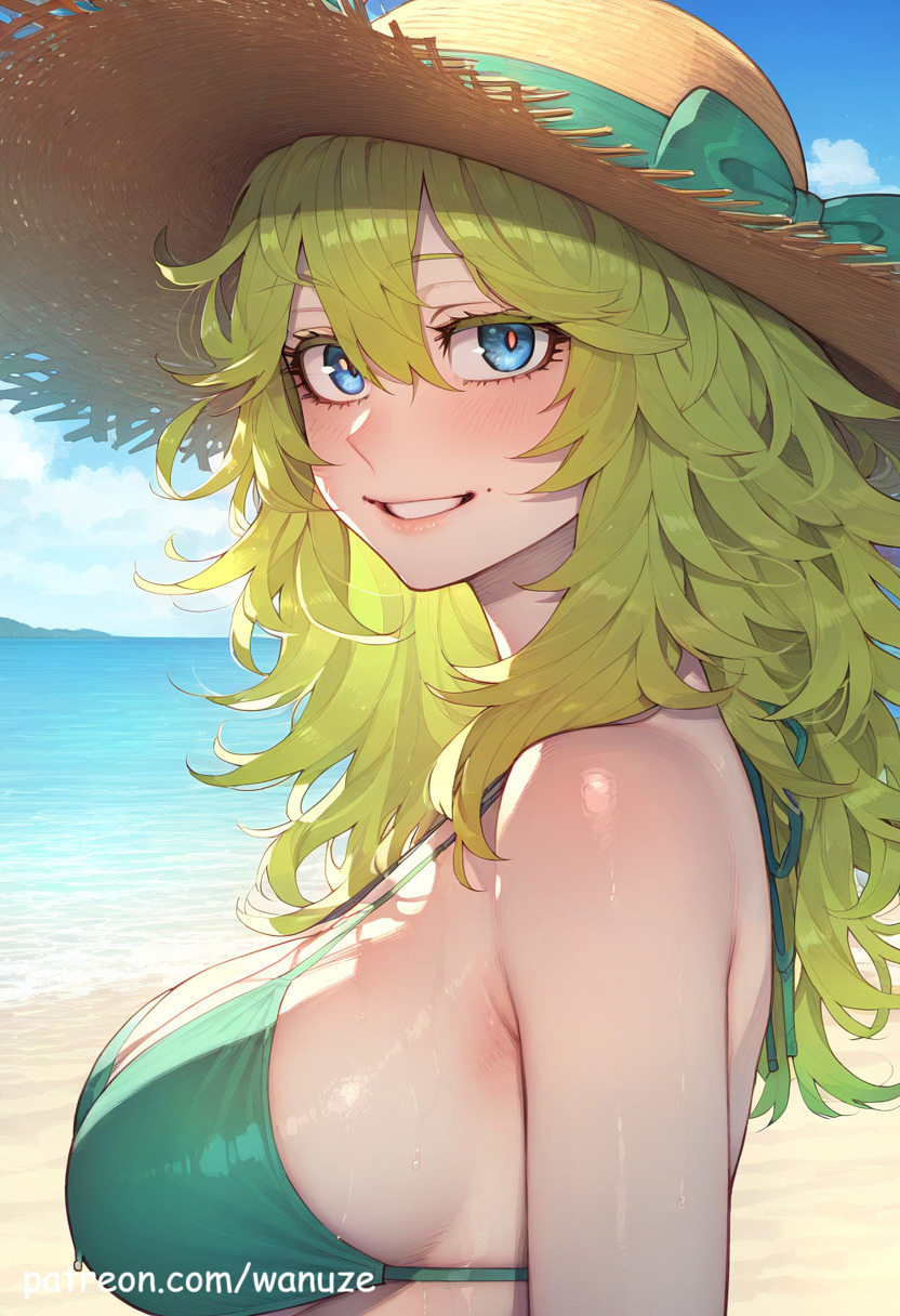 緑髪のエロ画像なんです！