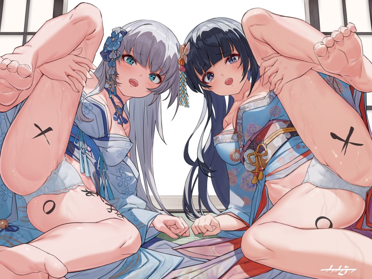 開脚のエロ画像をランダムに貼っていくスレ