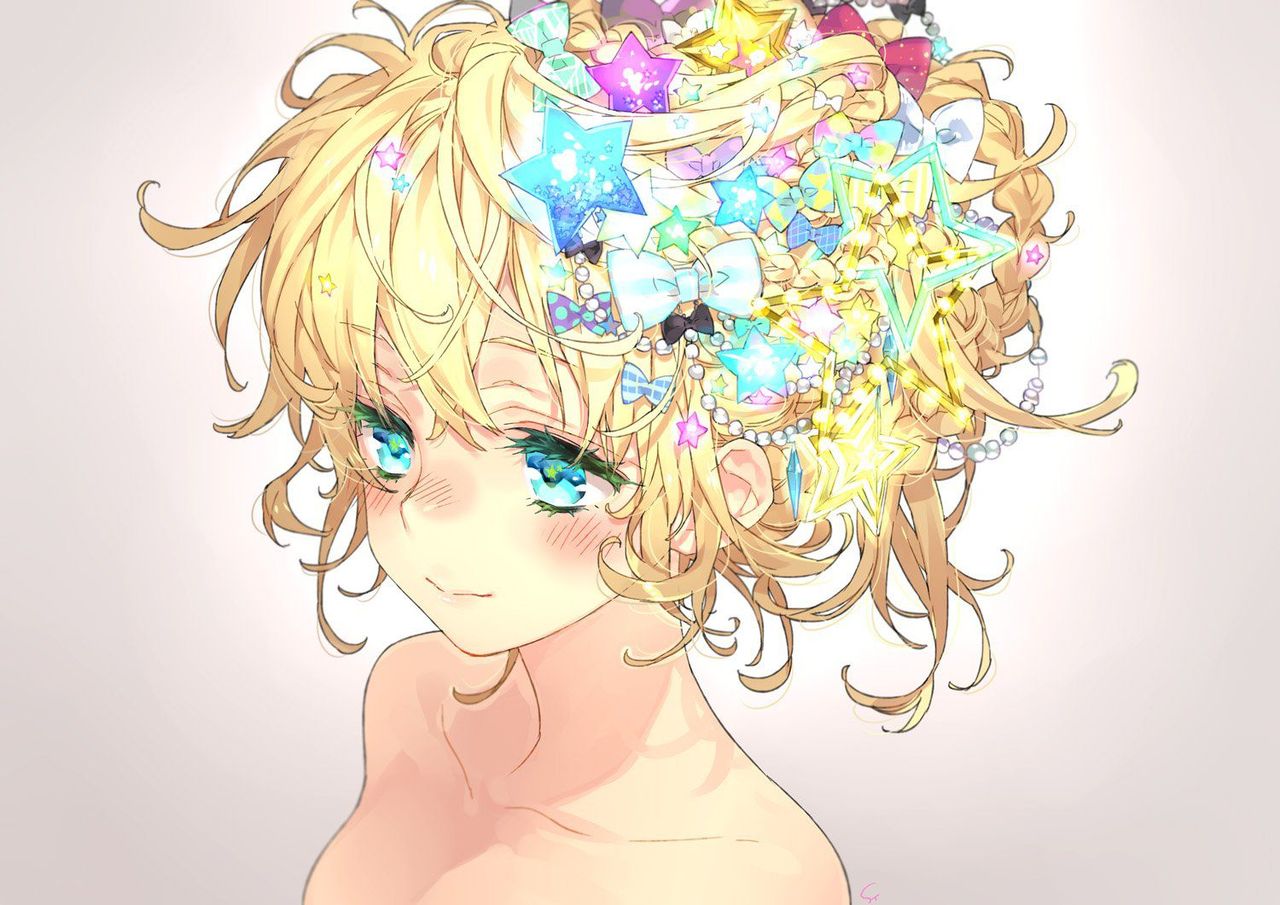 金髪の二次フェチ画像。