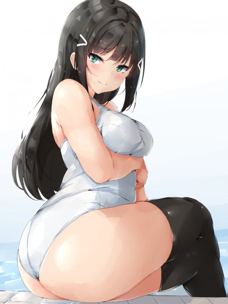 スク水の可愛い二次元画像。