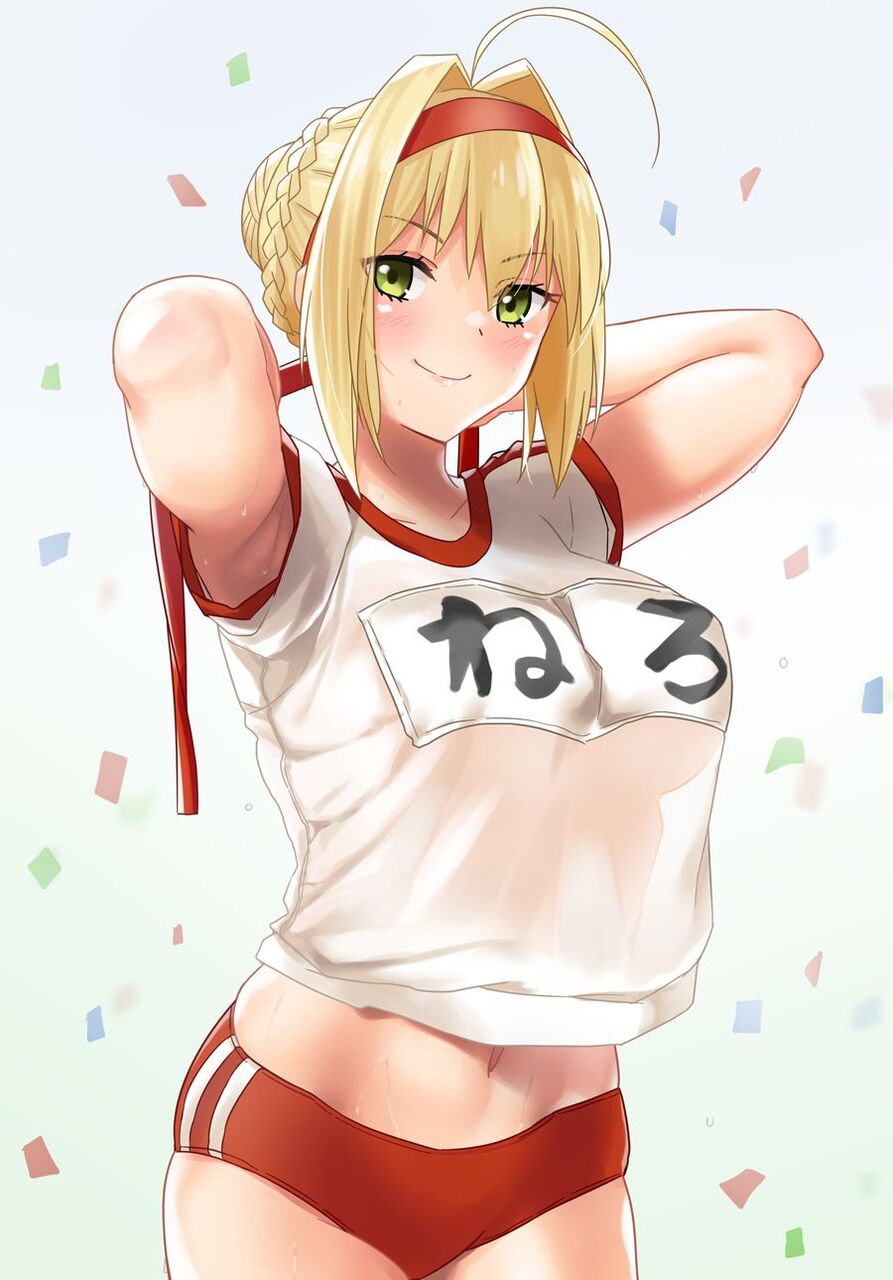 体操服・ブルマの二次元エロ画像。