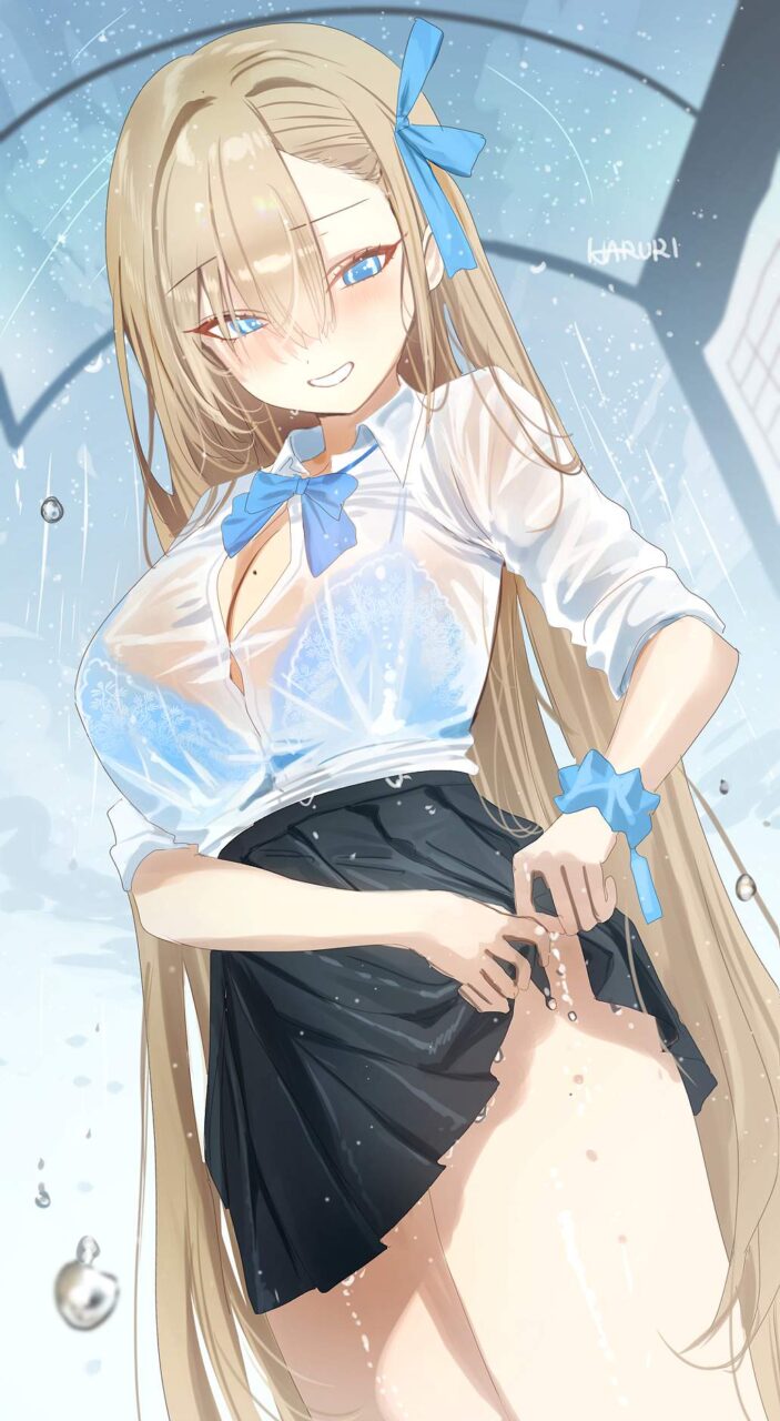 こんなにエロ過ぎる濡れ透けの画像は反則です！