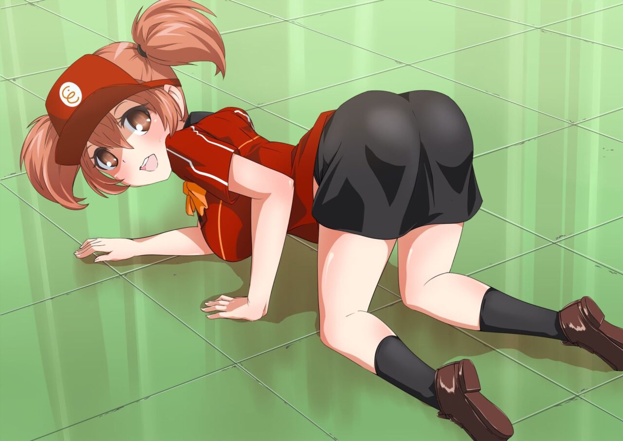 四つん這いの萌えイラスト