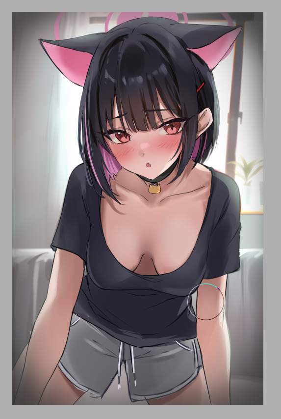 胸チラの二次エロ画像を愛でる。