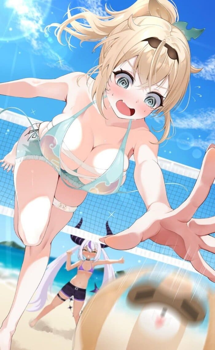 中出しの可愛い二次元画像。