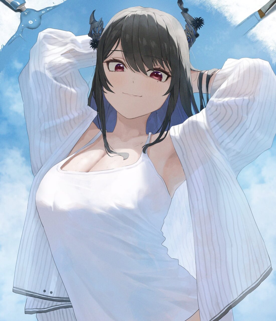 わきフェチの二次フェチ画像。