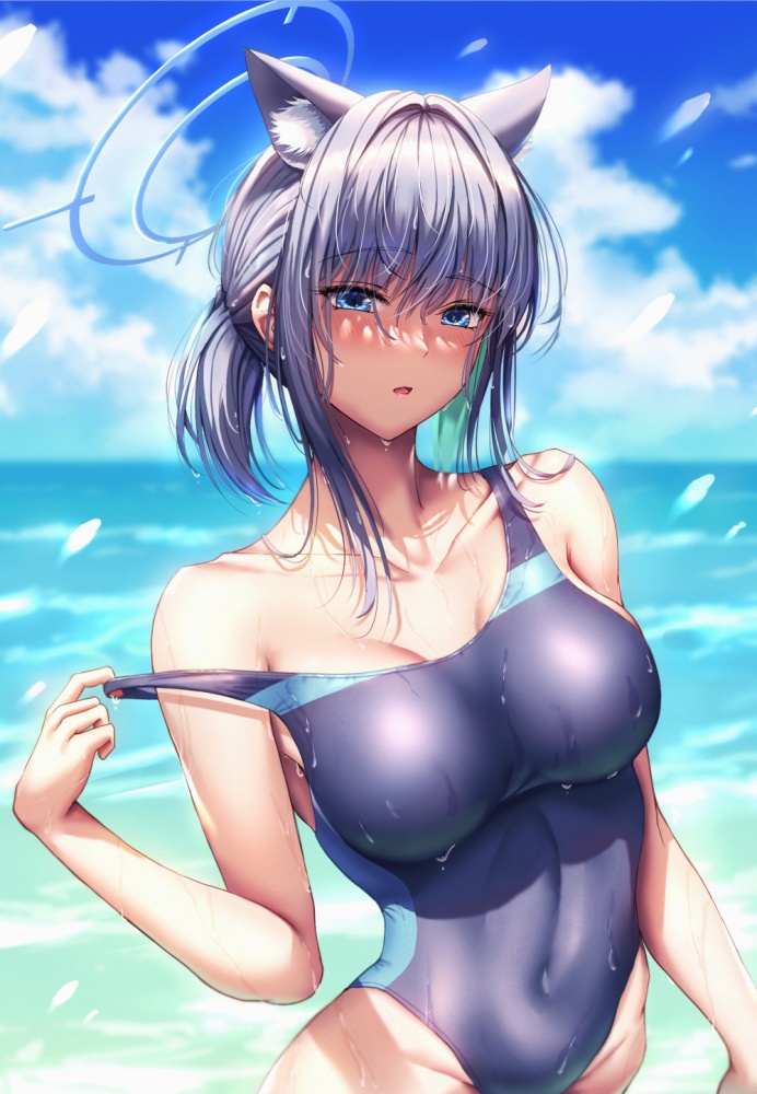 競泳水着のエロ画像を復習していく