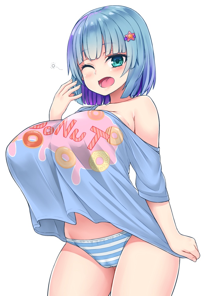 縞パンのエロ画像