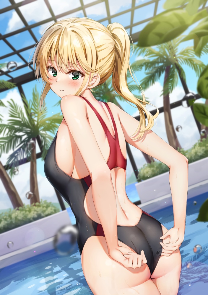 競泳水着のエロ画像を復習していく