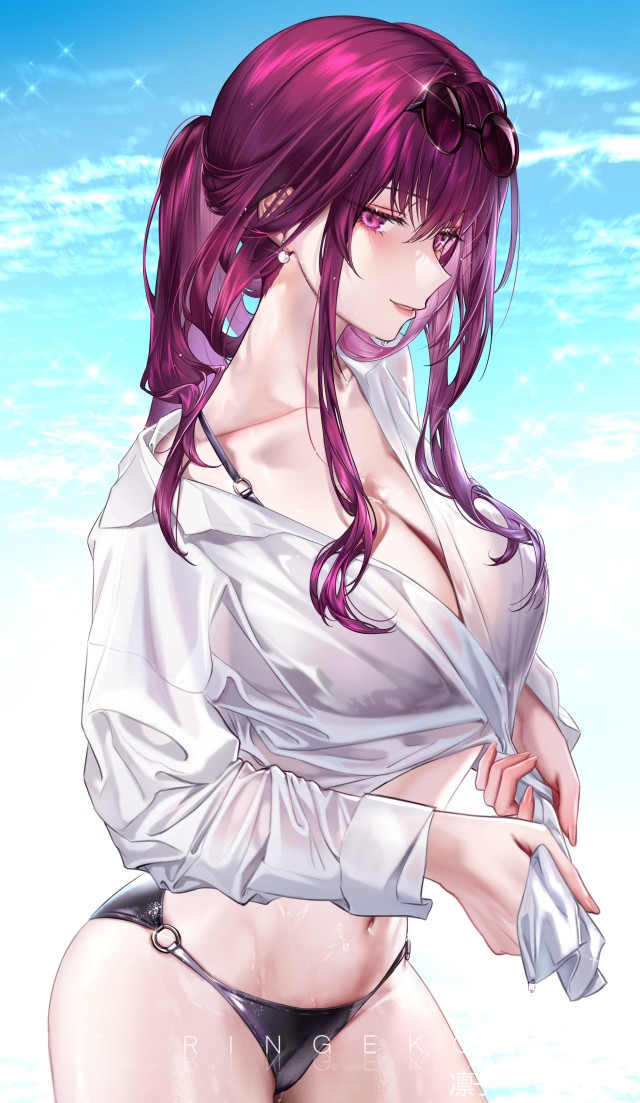 ビキニの虹エロ画像