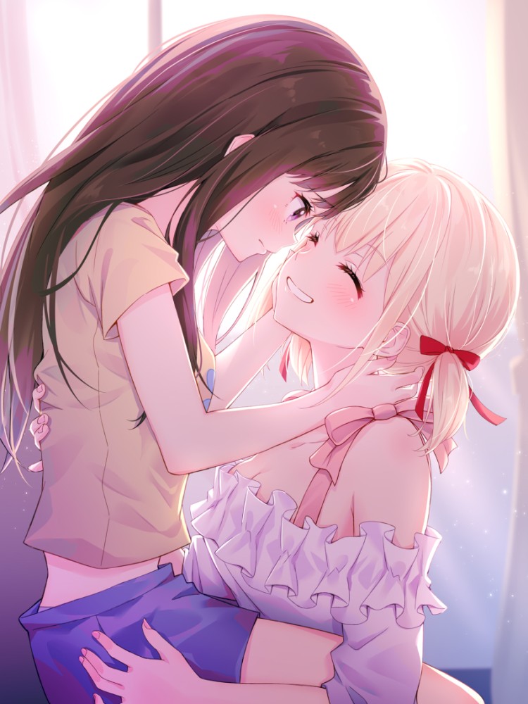 百合・レズの二次フェチ画像。