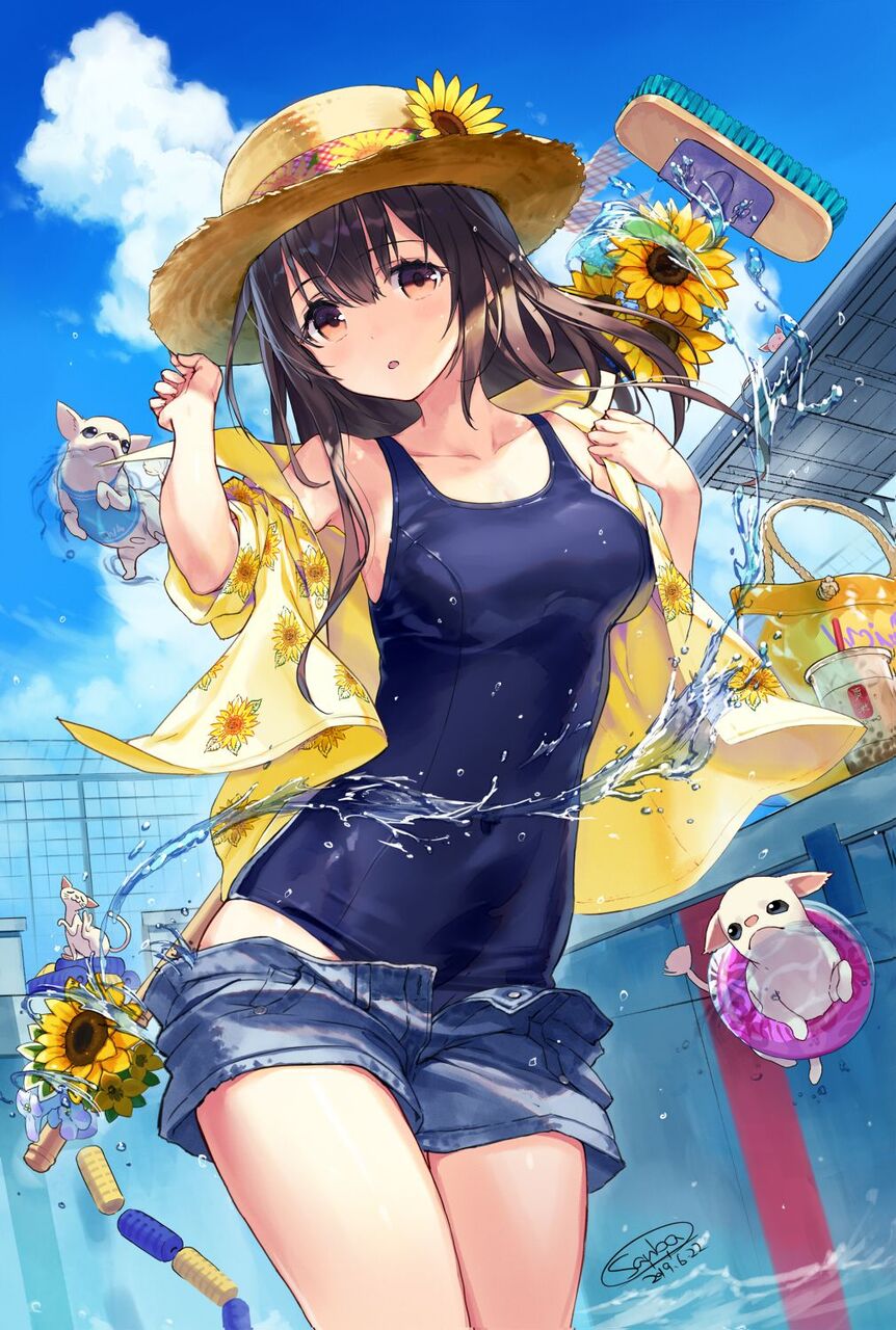 スク水のエロ画像でシコりたい奴集まれ！