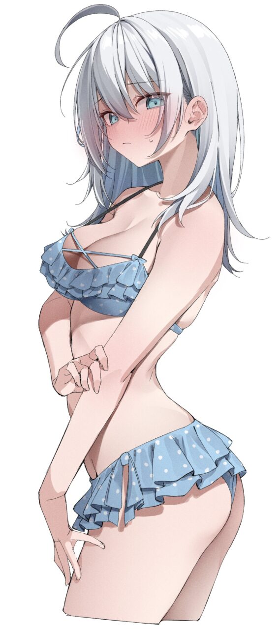 銀髪のエロ画像をアップ！