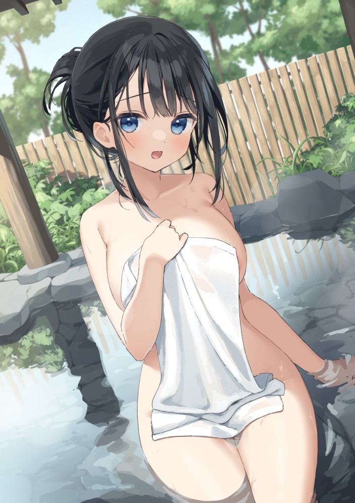 お風呂の萌えイラスト