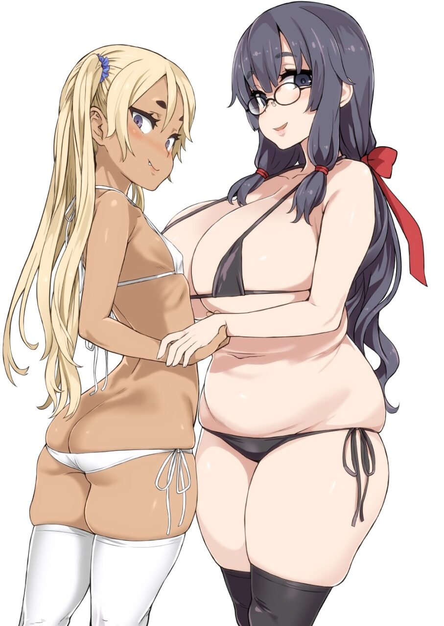 水着の可愛い二次元画像。