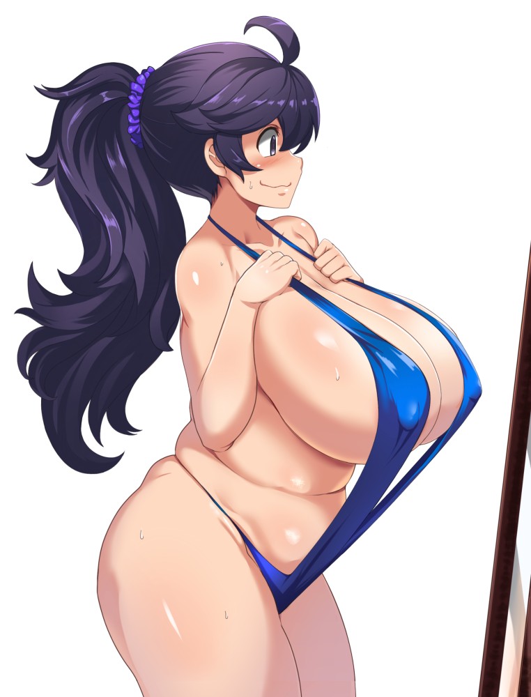 水着の可愛い二次元画像。
