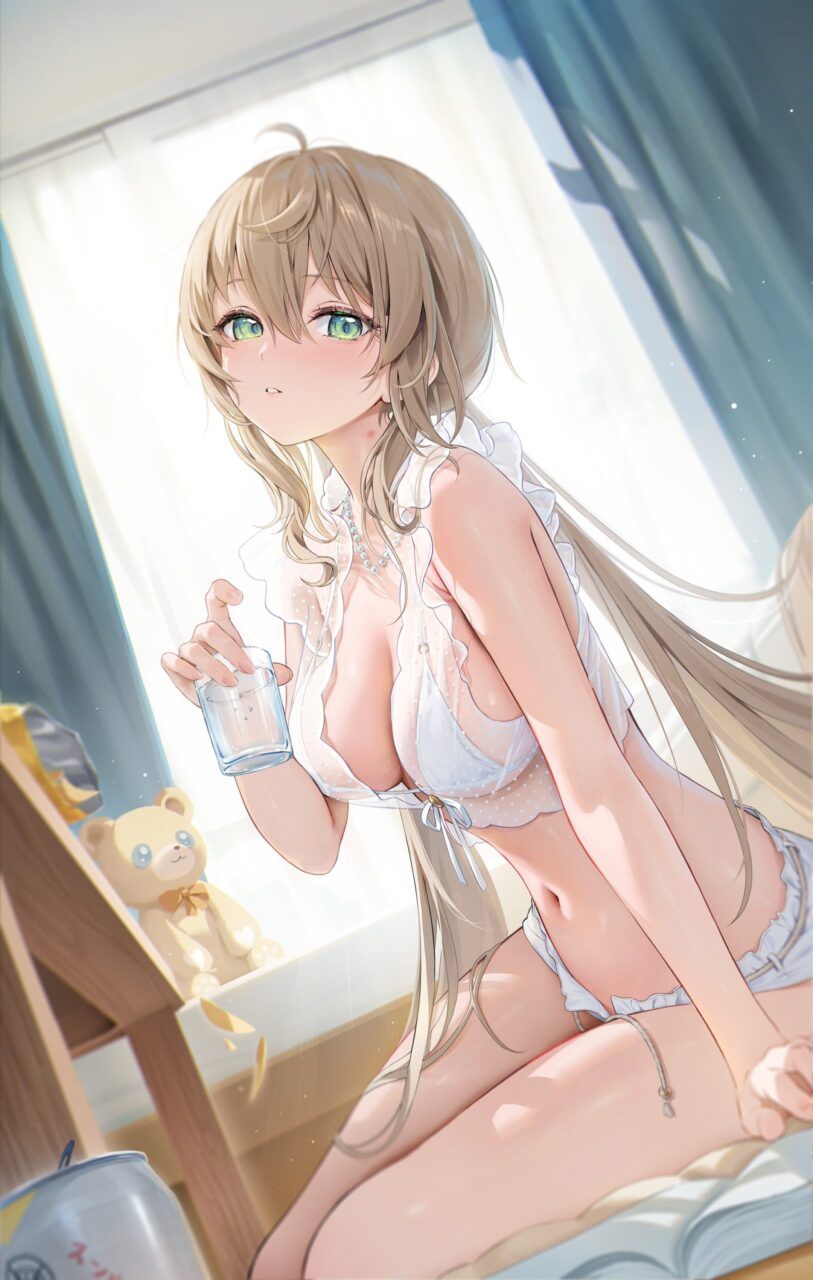 水着の可愛い二次元画像。