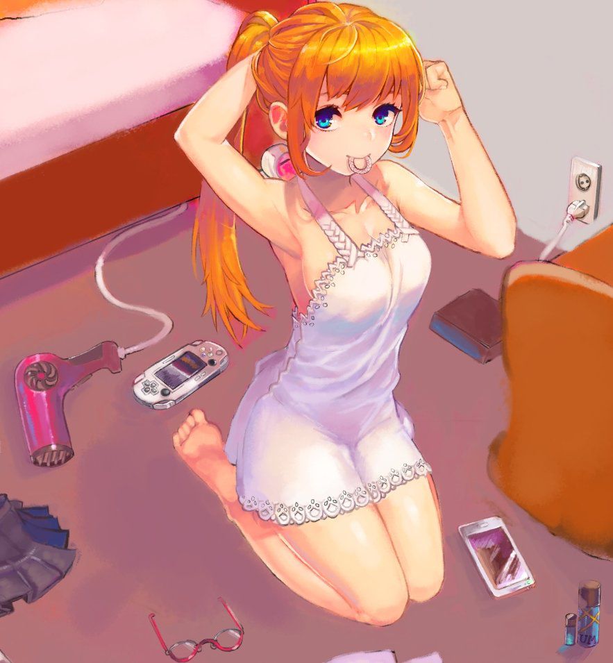 ポニーテールの二次元エロ画像。