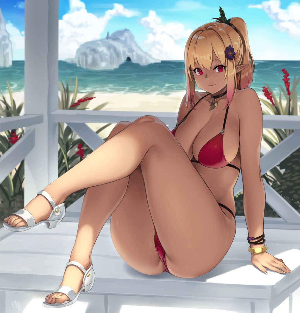 ポニーテールの二次元エロ画像。