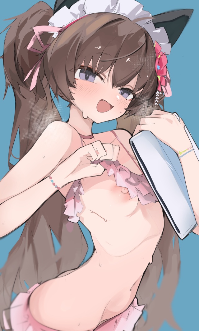乳首の二次エロ画像で！