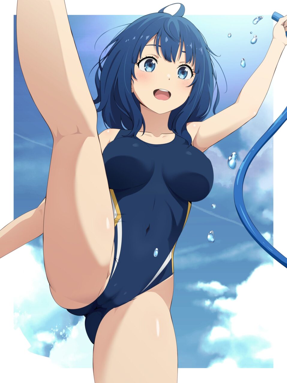 競泳水着のエロ画像をアップ！