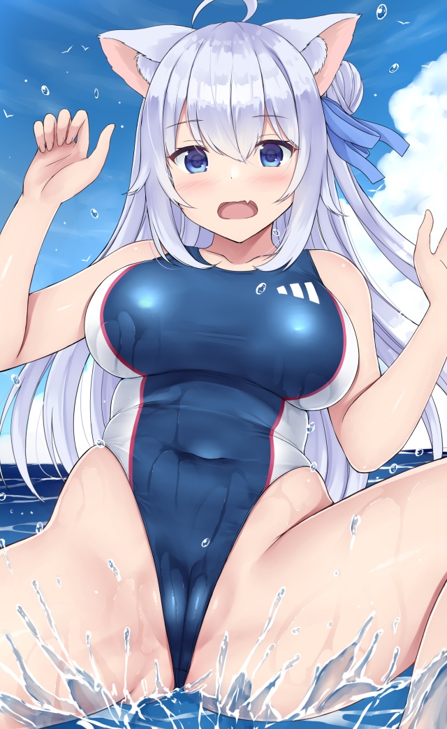 競泳水着の魅力についてエロ画像で検証