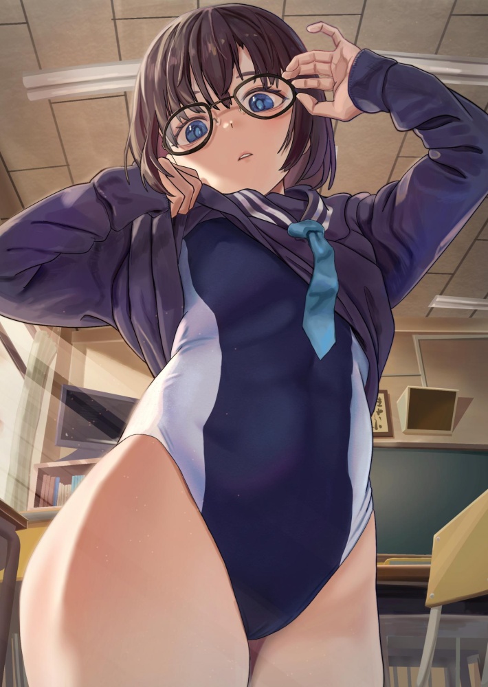 競泳水着の魅力についてエロ画像で検証