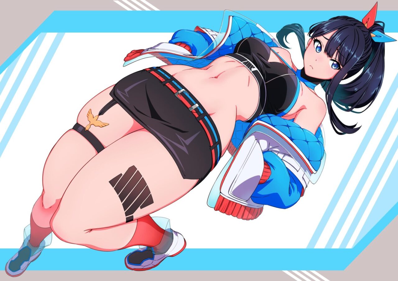 太ももの二次エロ画像を愛でる。