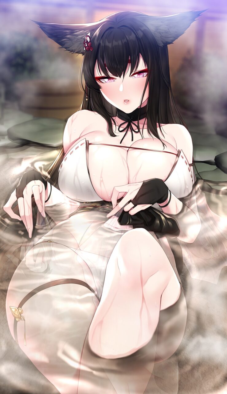 お風呂の可愛い二次元画像。