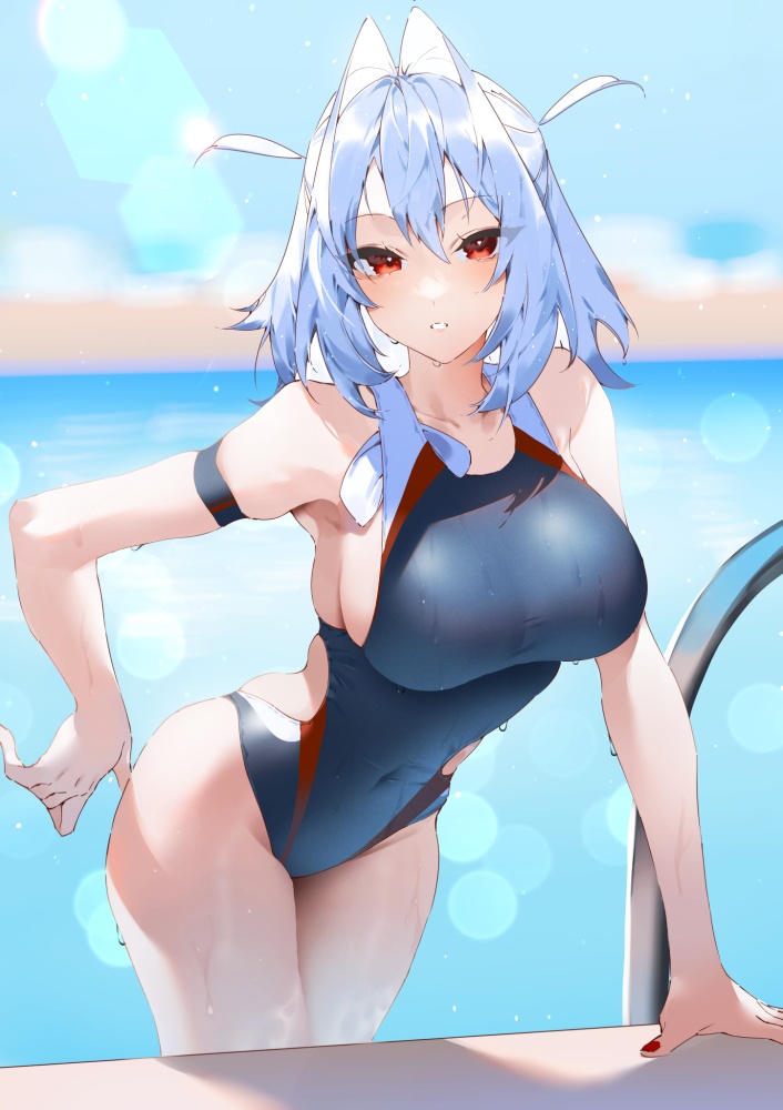 競泳水着の魅力についてエロ画像で検証