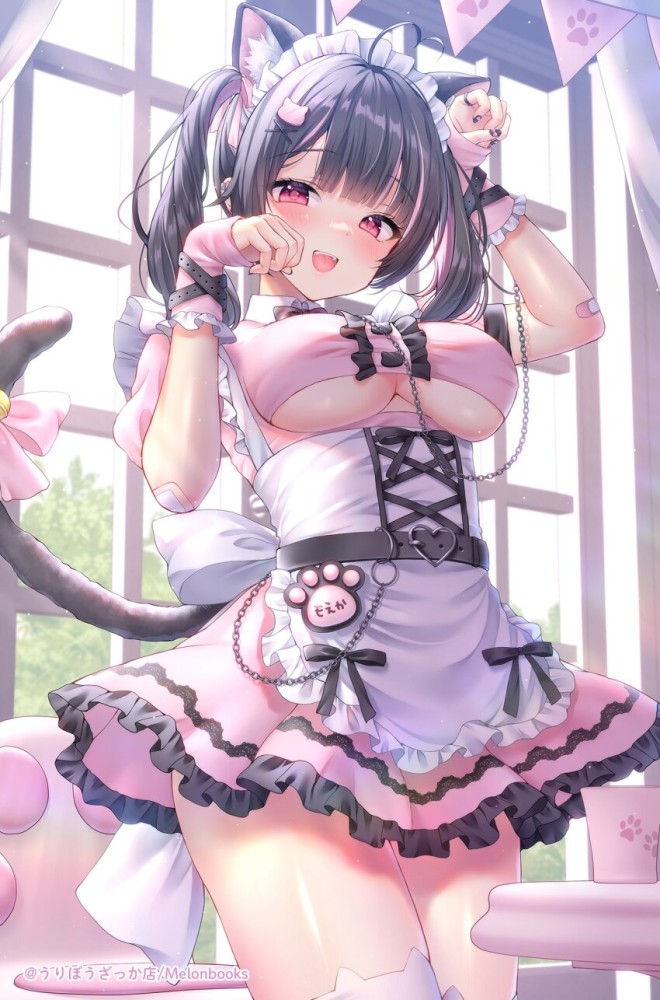 メイドの二次エロ画像を愛でる。