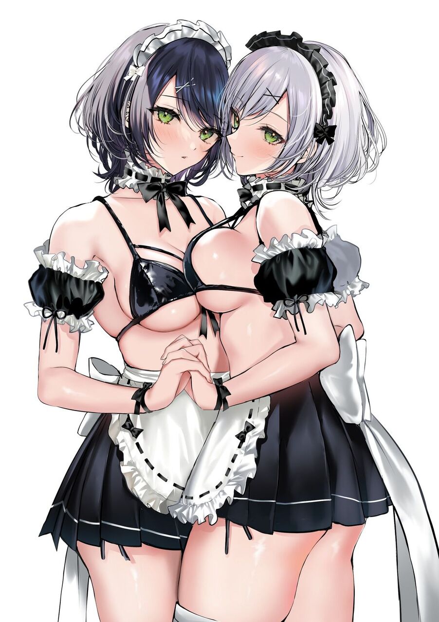 メイドの二次エロ画像を愛でる。