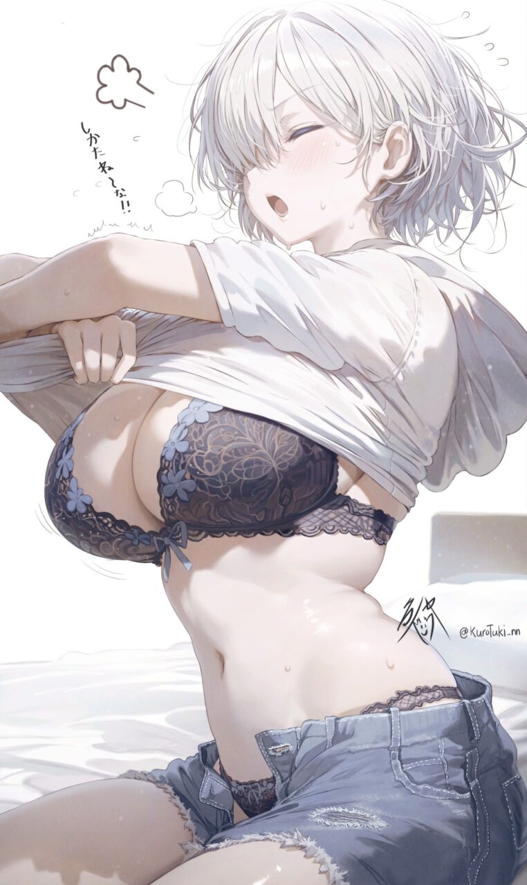 銀髪のエロ画像フォルダを解放していく