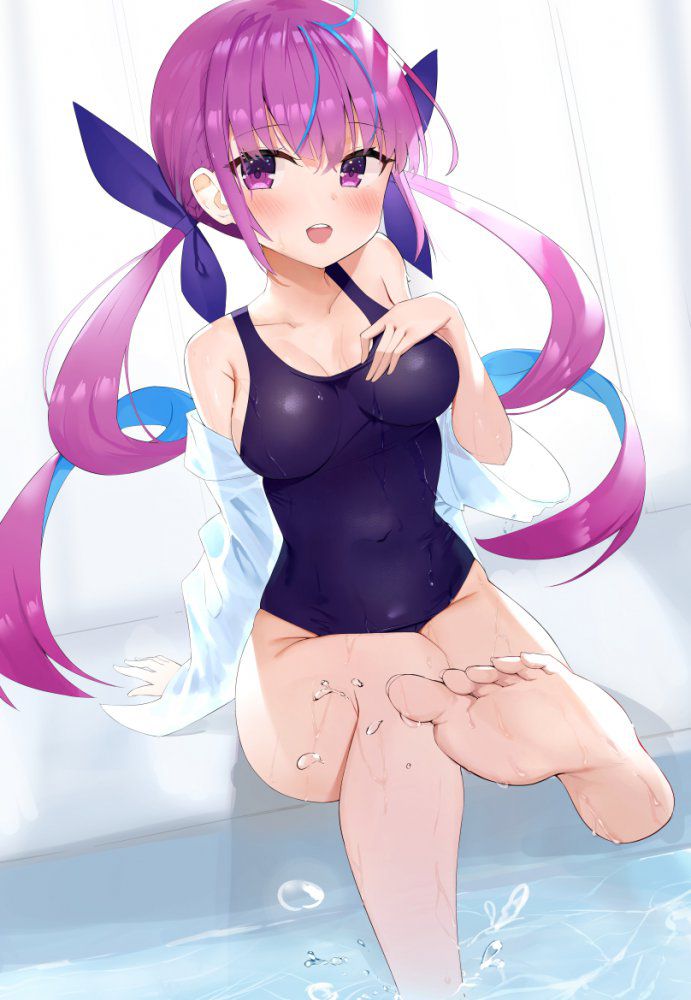 スク水の可愛い二次元画像。