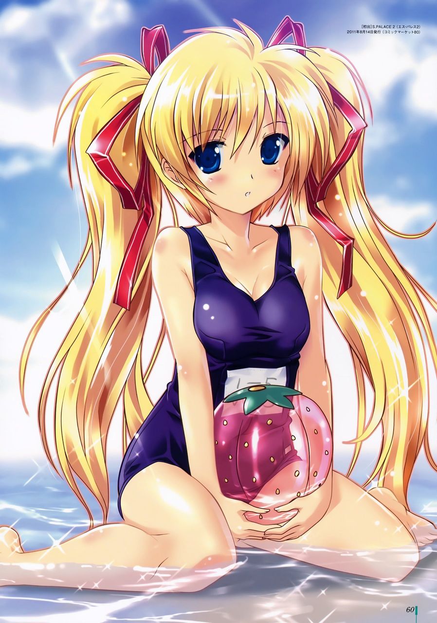 スク水の可愛い二次元画像。