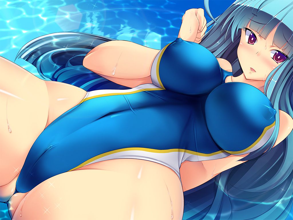 スク水の可愛い二次元画像。