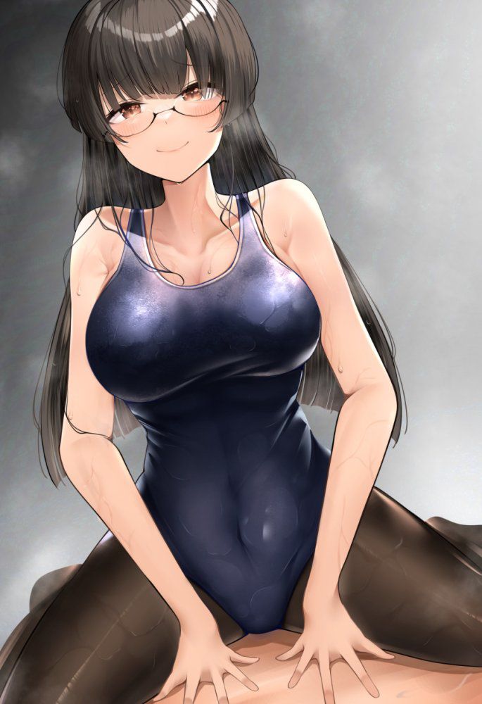 スク水の可愛い二次元画像。