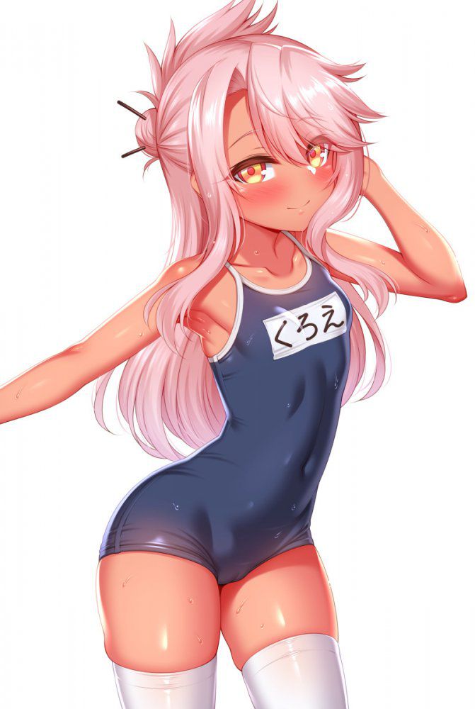 スク水の可愛い二次元画像。