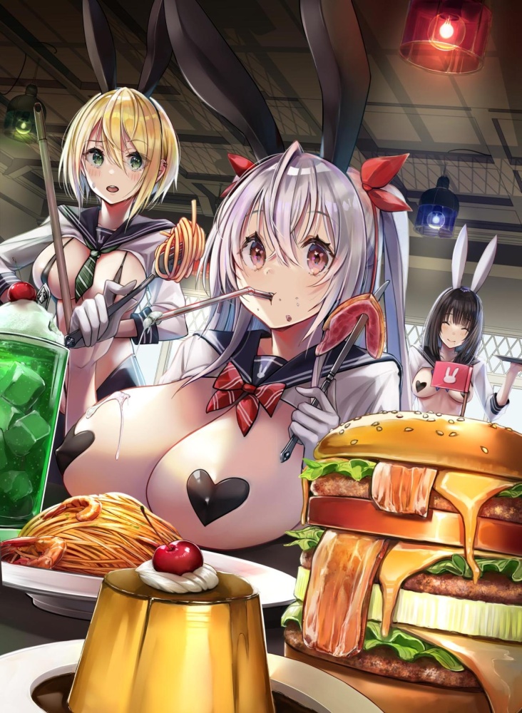 バニーガールの二次フェチ画像。