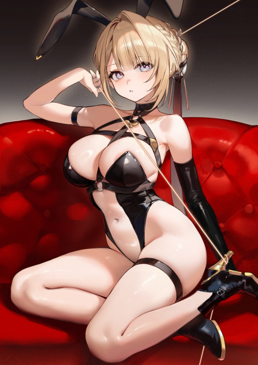 バニーガールの二次フェチ画像。