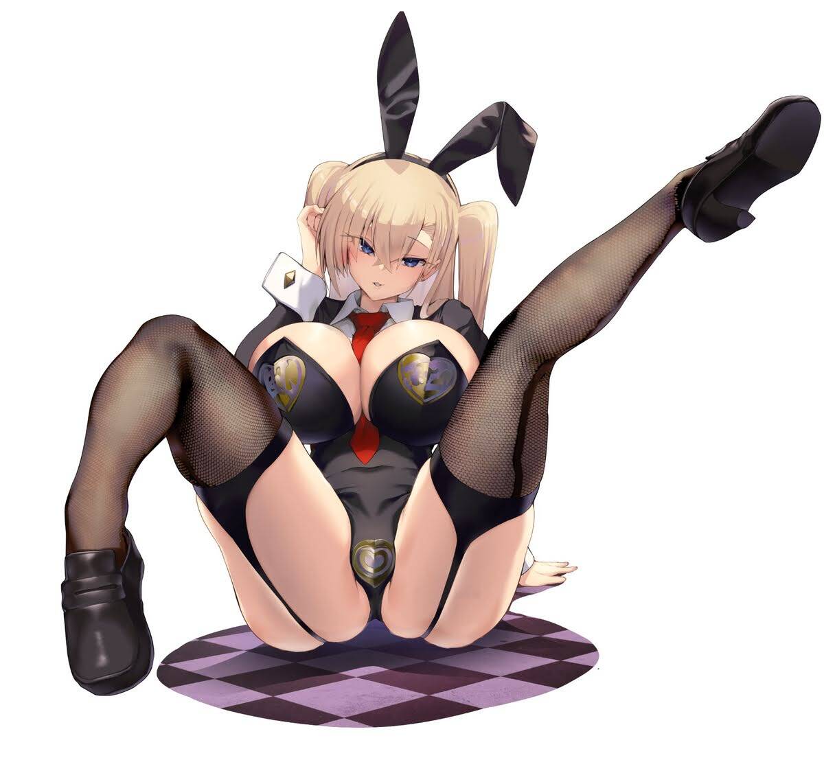 ニーソの虹エロ画像