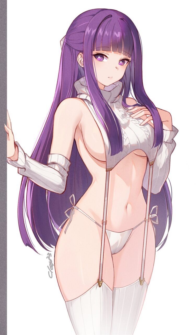 紫髪の二次エロ画像を愛でる。