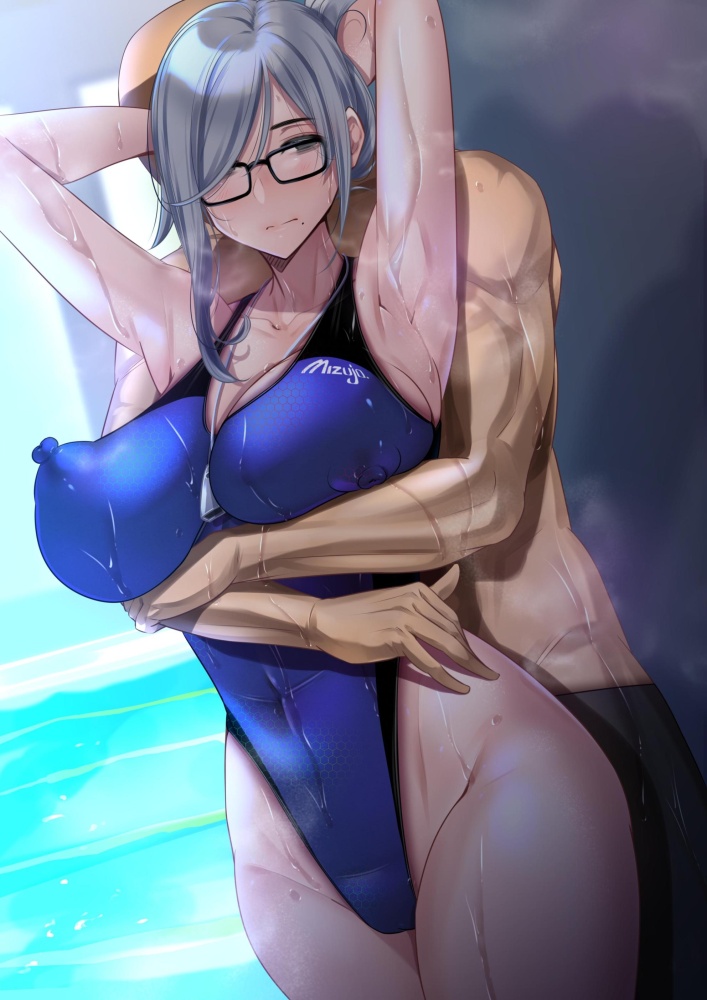 競泳水着のエロ画像フォルダを解放していく