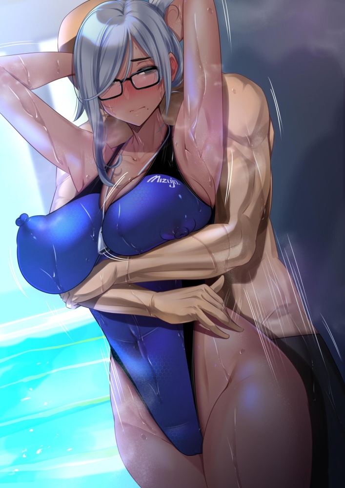 競泳水着のエロ画像フォルダを解放していく